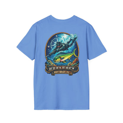 Spearfishing T-Shirt | Florida Spear Fisher Diver Design | key west Florida
