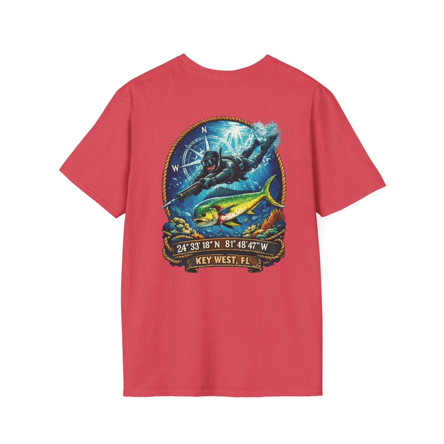 Spearfishing T-Shirt | Florida Spear Fisher Diver Design | key west Florida