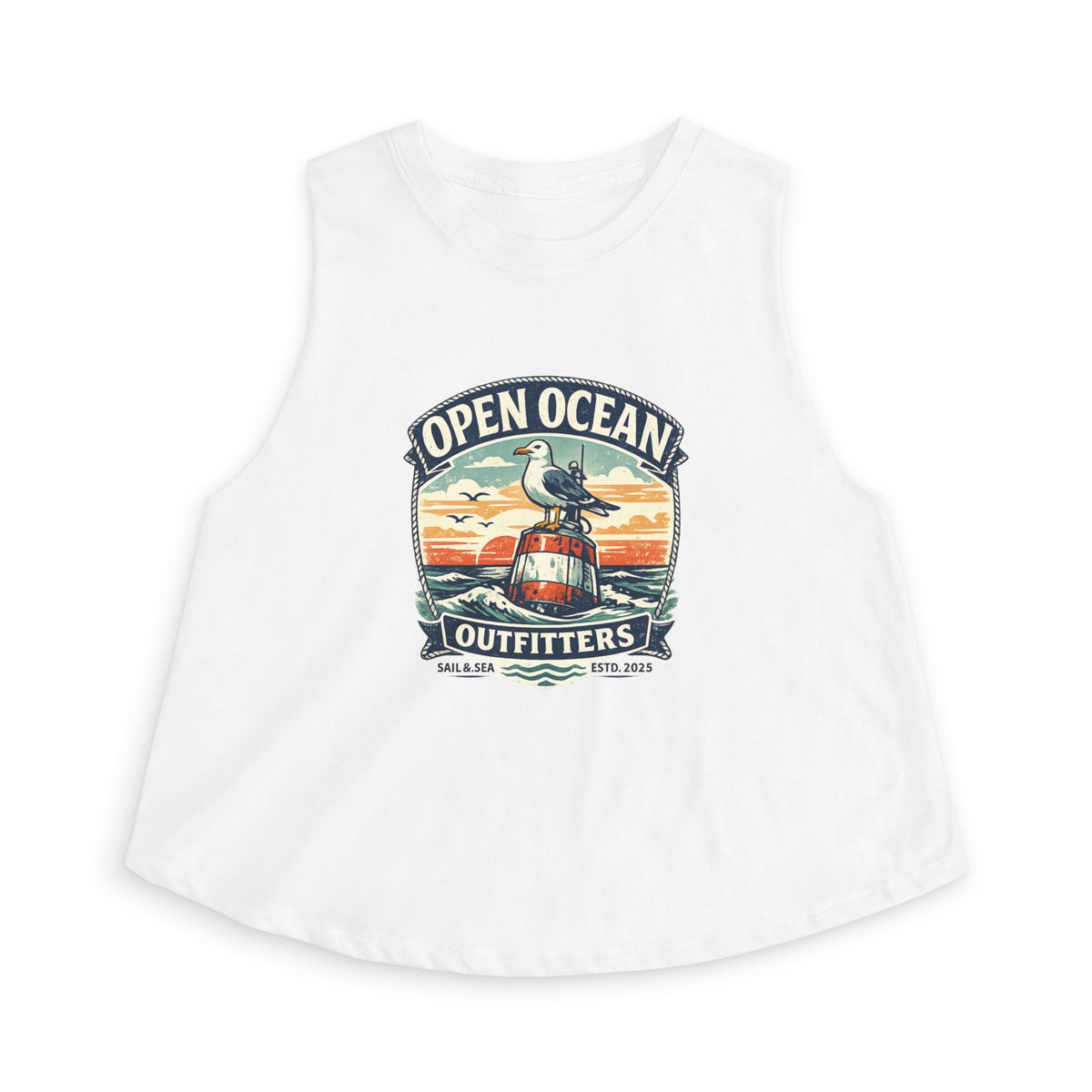 NEW ARRIVAL Sail & Sea Crop Top