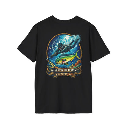Spearfishing T-Shirt | Florida Spear Fisher Diver Design | key west Florida