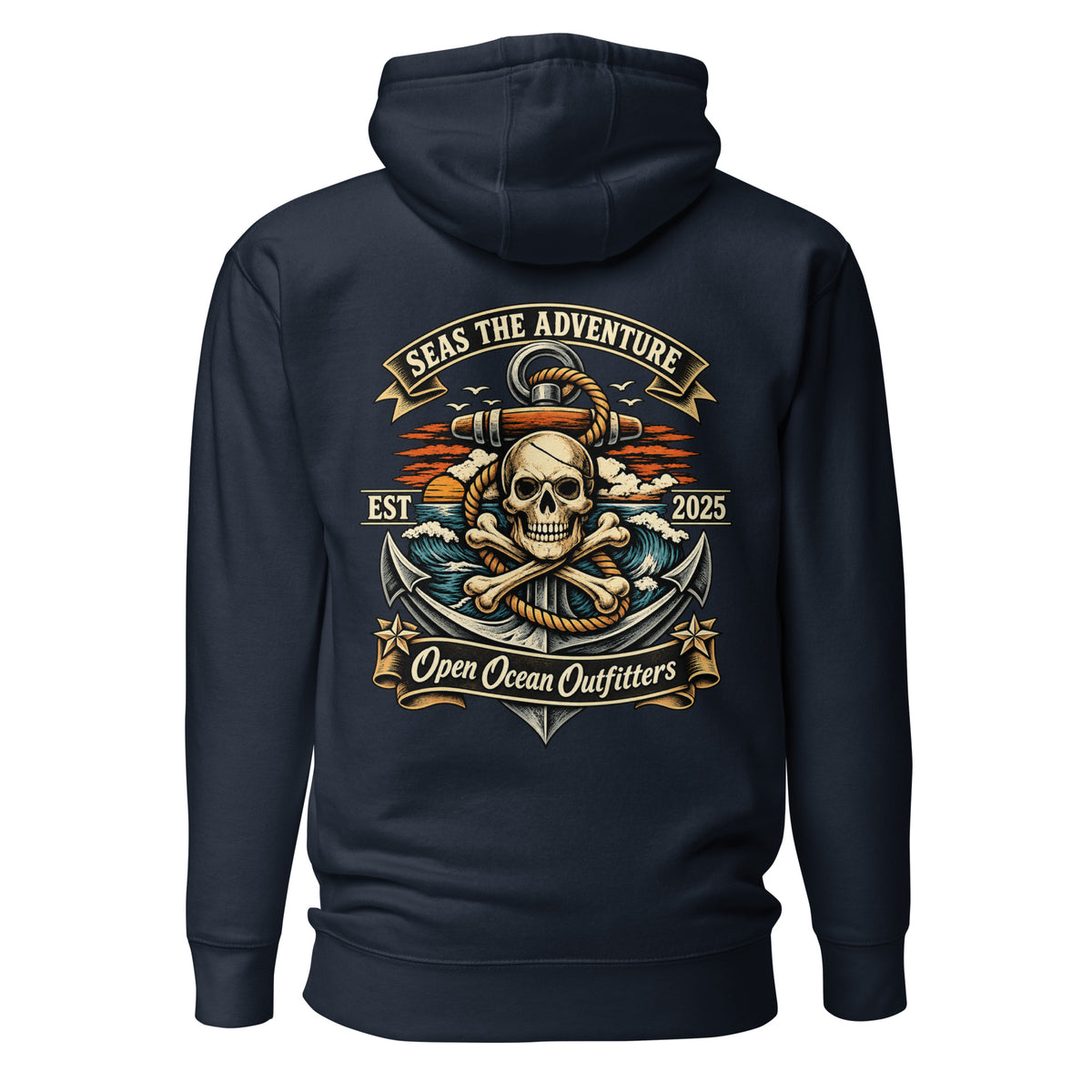 Dead Reckoning Hoodie back navy